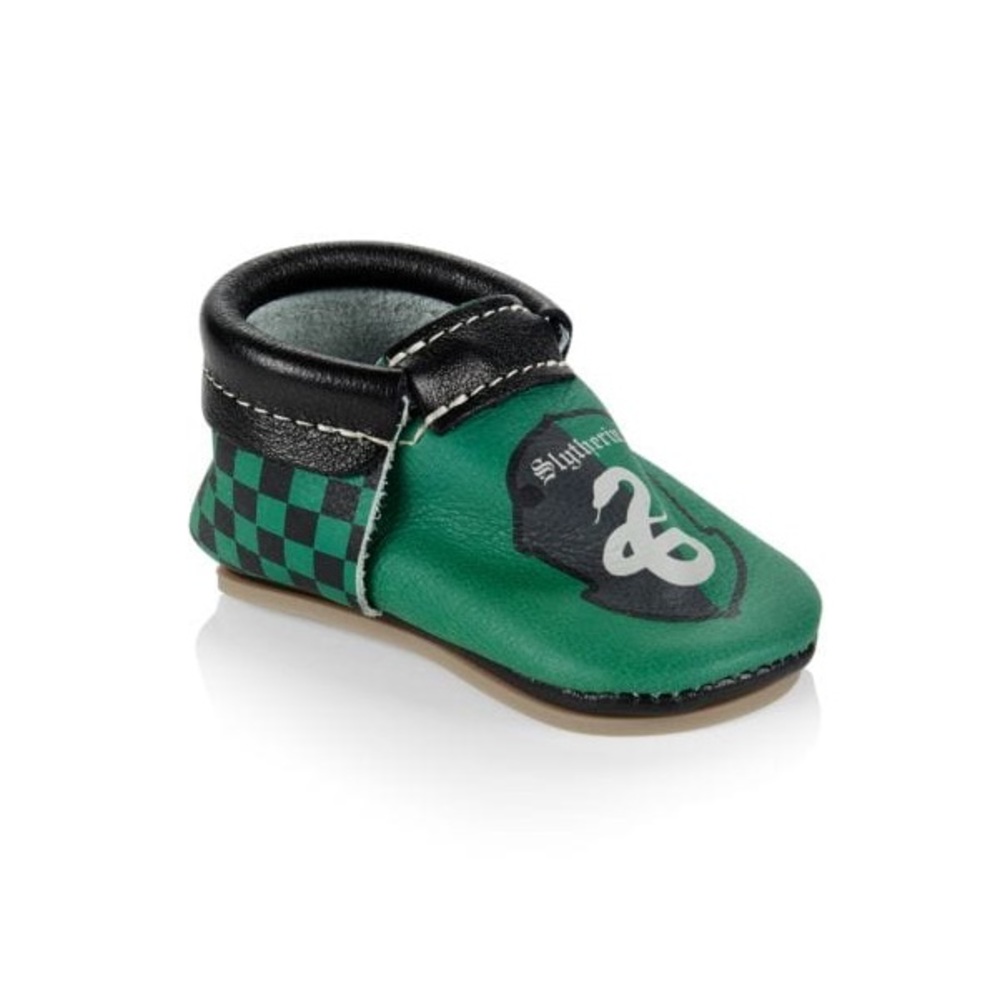 Freshly Picked x Harry Potter Baby's Slytherin City Leather Soft Sole Moccasins